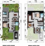 Denah rumah minimalis modern