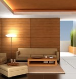 Desain interior ruang tamu modern