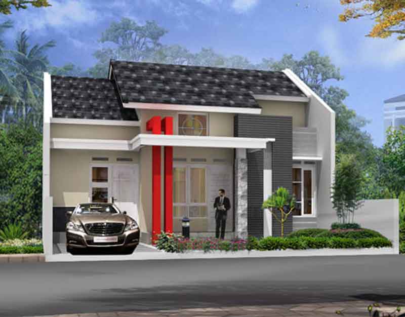 contoh desain rumah 3 kamar tidur