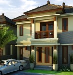 contoh desain rumah mungil 2 lantai