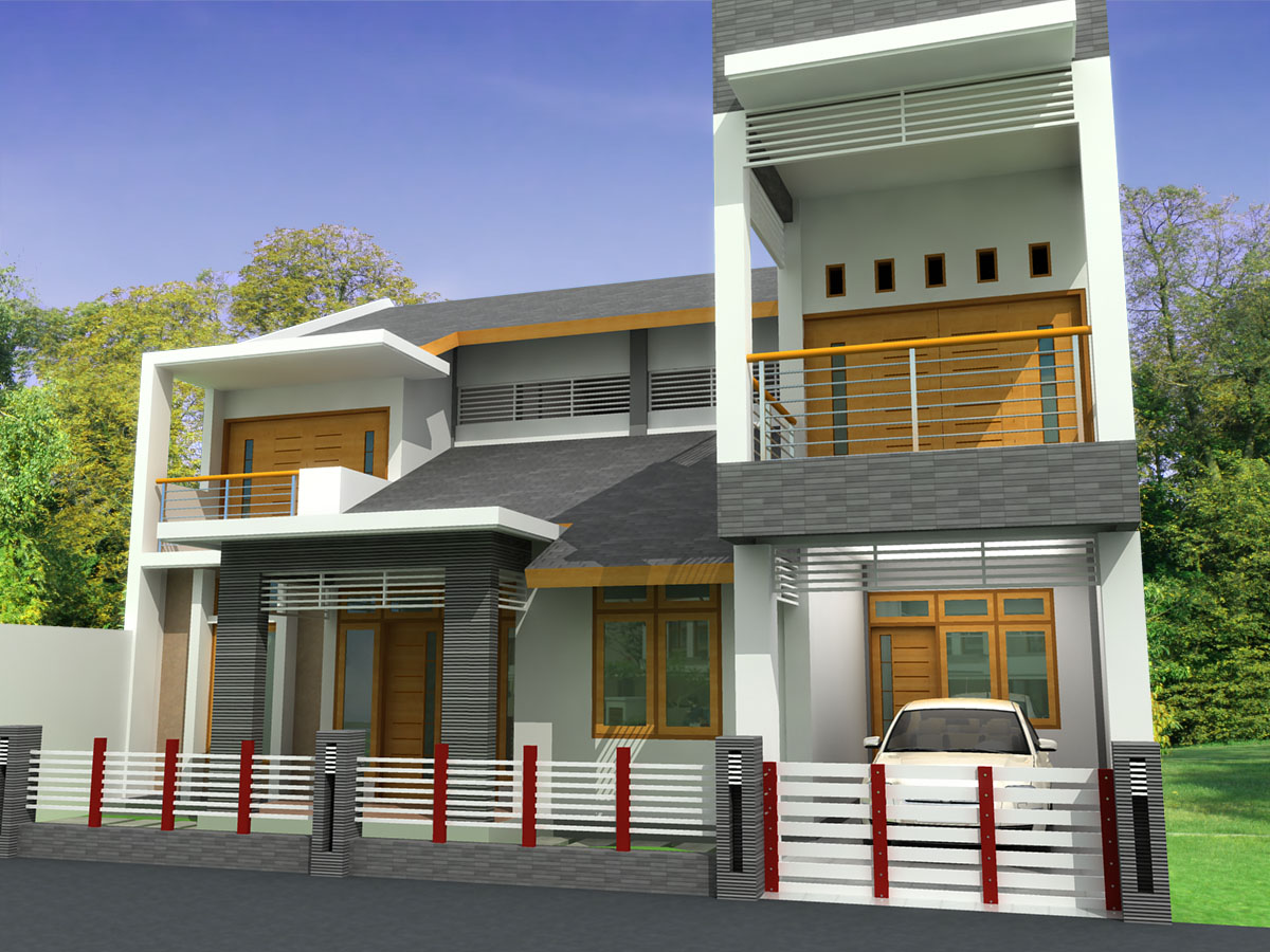 contoh desain rumah type 36 2 lantai