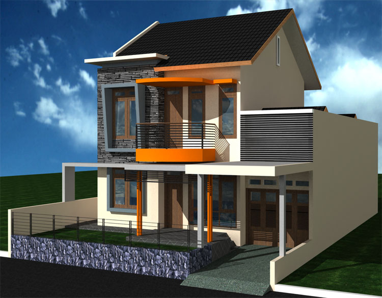 desain rumah 2 lantai minimalis