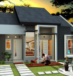 desain rumah 3 kamar tidur 1 lantai