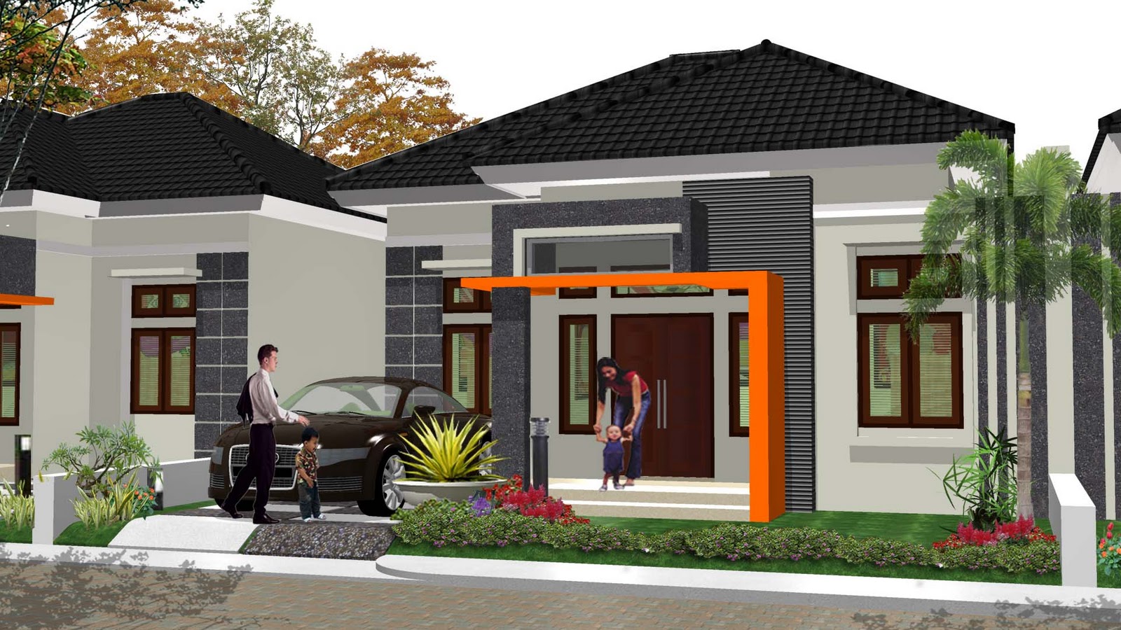 desain rumah 3 kamar tidur