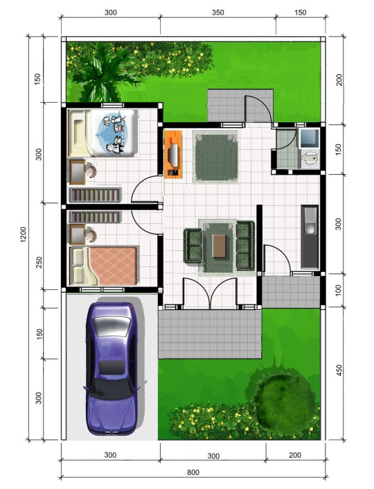 kumpulan gambar denah rumah