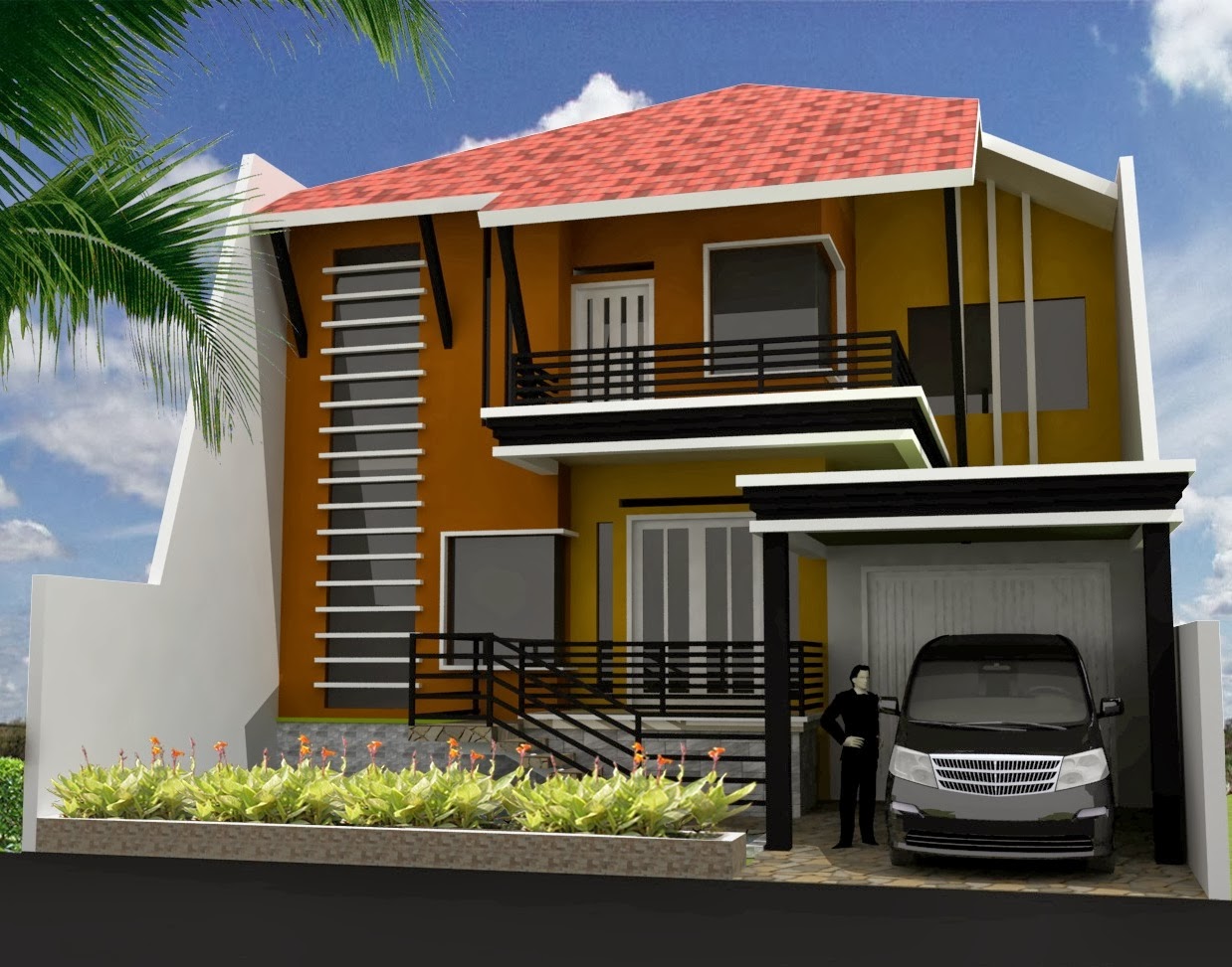 desain rumah minimalis type 45 2 lantai