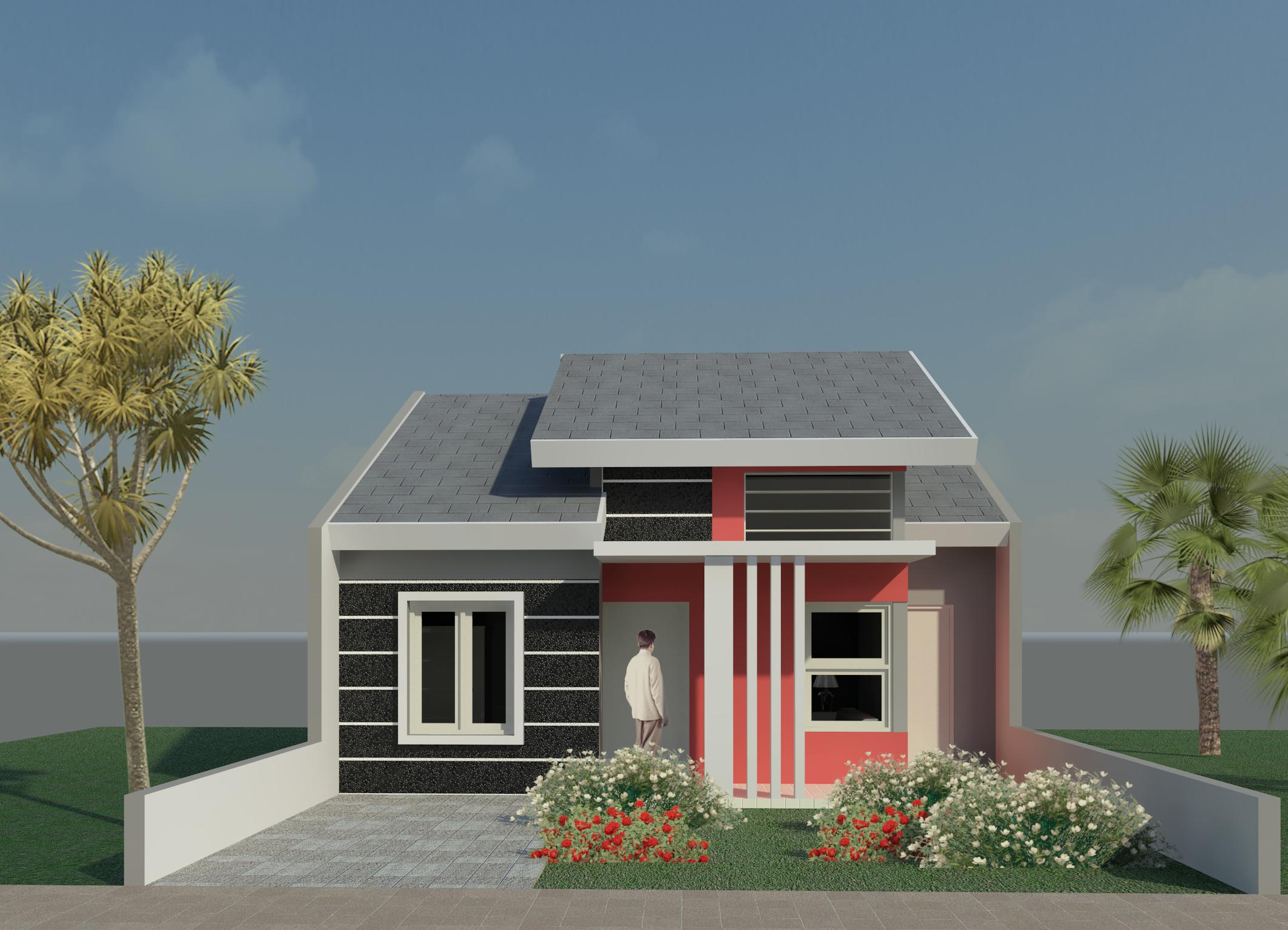 desain rumah minimalis type 45 lantai 2