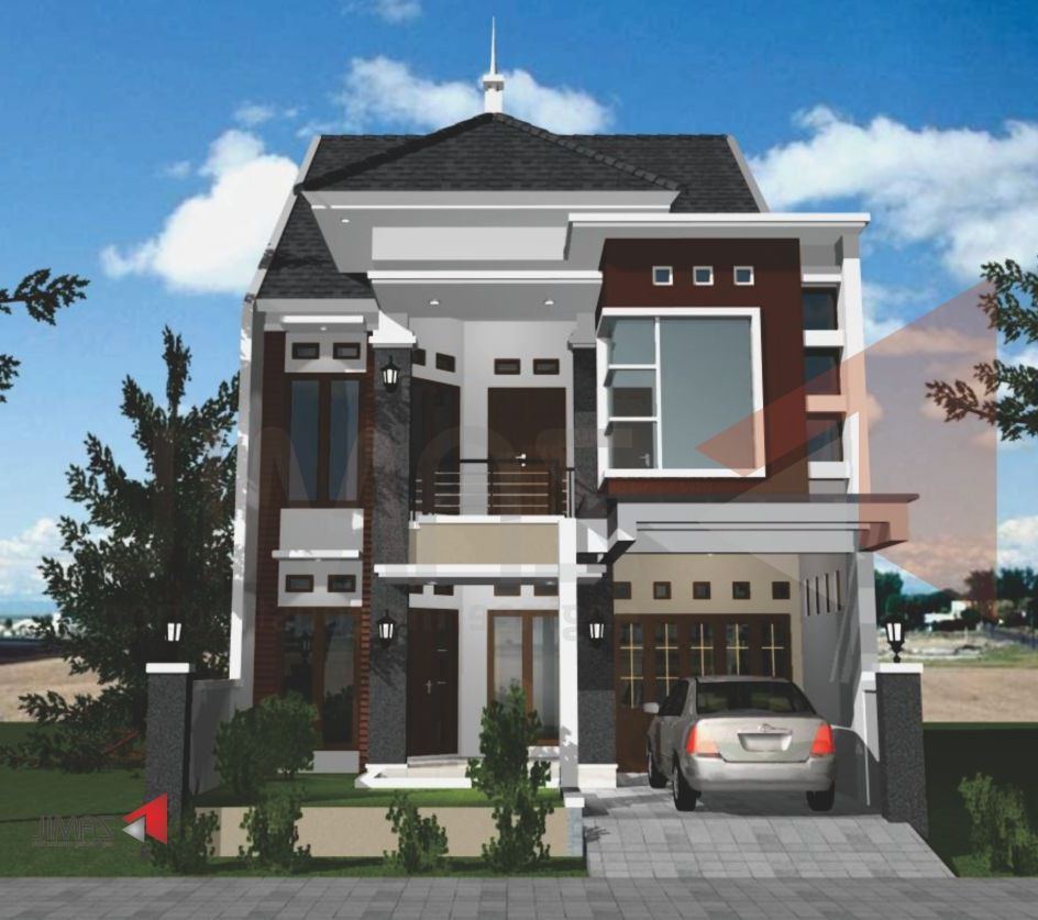 rumah minimalis modern type 45 2 lantai